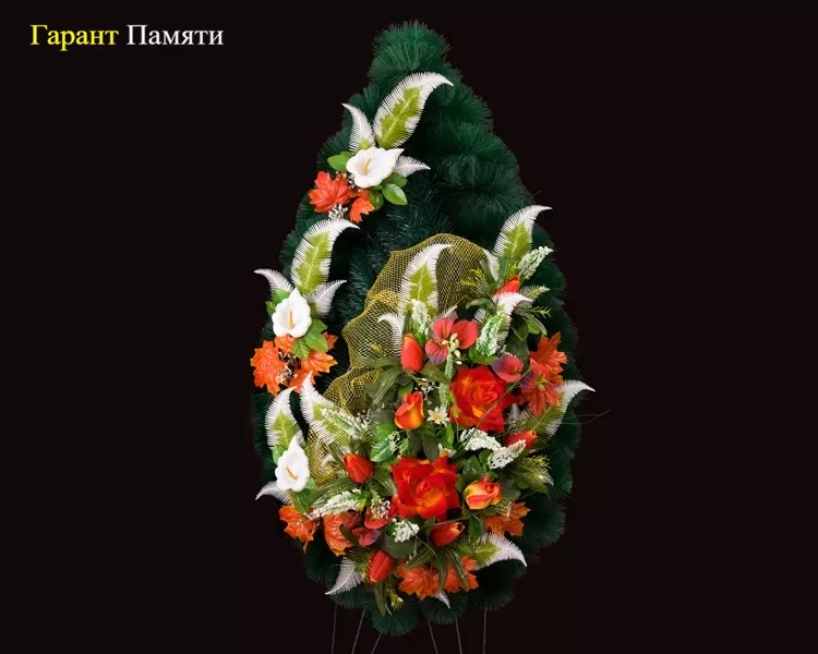 Венок Капля, объемная капля 040